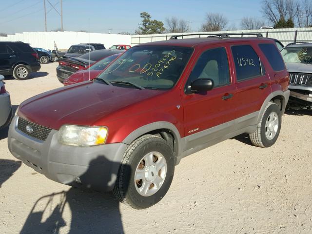 1FMYU03181KA76790 - 2001 FORD ESCAPE XLT RED photo 2