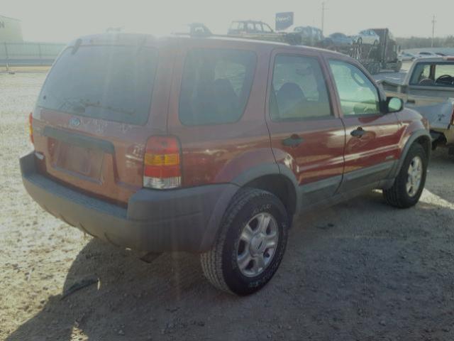 1FMYU03181KA76790 - 2001 FORD ESCAPE XLT RED photo 4