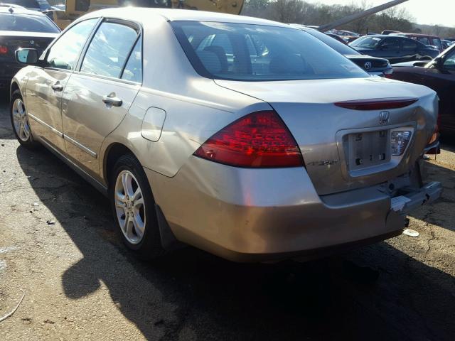 1HGCM56127A173166 - 2007 HONDA ACCORD VAL GOLD photo 3