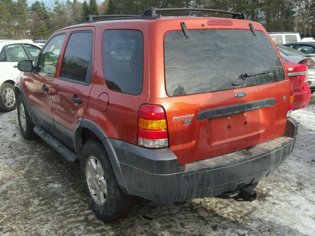 1FMYU93156KB35306 - 2006 FORD ESCAPE XLT ORANGE photo 3