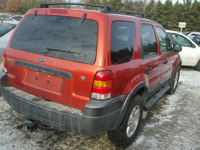 1FMYU93156KB35306 - 2006 FORD ESCAPE XLT ORANGE photo 4