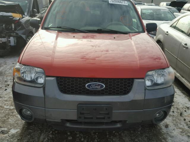 1FMYU93156KB35306 - 2006 FORD ESCAPE XLT ORANGE photo 9