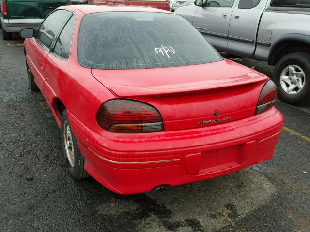 1G2NE12M2VM521075 - 1997 PONTIAC GRAND AM S RED photo 3