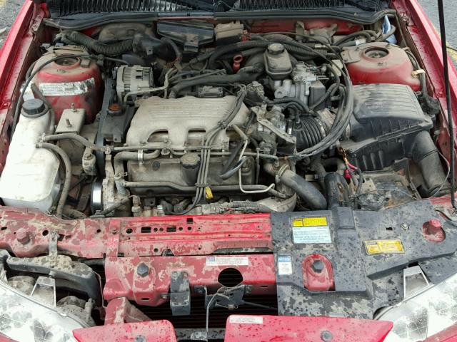 1G2NE12M2VM521075 - 1997 PONTIAC GRAND AM S RED photo 7