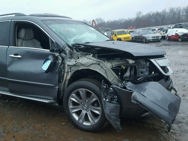 2HNYD2H59BH530298 - 2011 ACURA MDX ADVANC GRAY photo 9