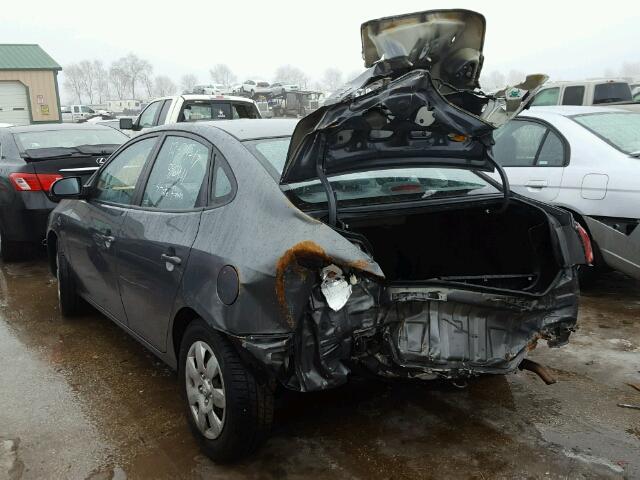 KMHDU46DX8U418945 - 2008 HYUNDAI ELANTRA GL GRAY photo 3