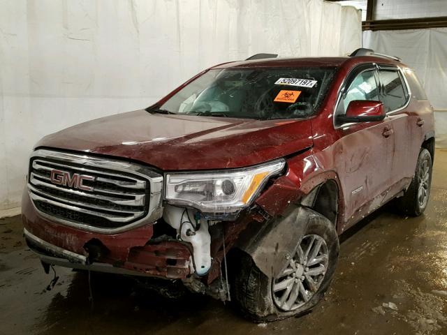 1GKKNULS0HZ166240 - 2017 GMC ACADIA SLT BURGUNDY photo 2