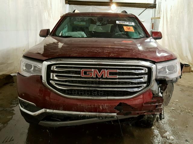 1GKKNULS0HZ166240 - 2017 GMC ACADIA SLT BURGUNDY photo 7