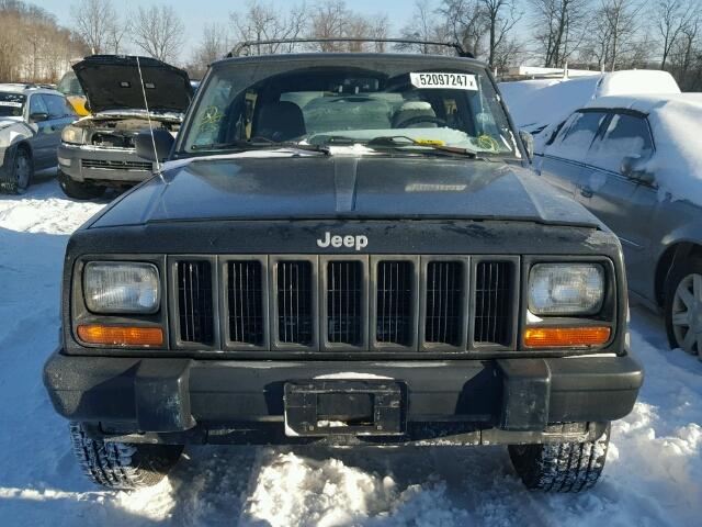 1J4FJ67S7VL582177 - 1997 JEEP CHEROKEE S BLACK photo 9