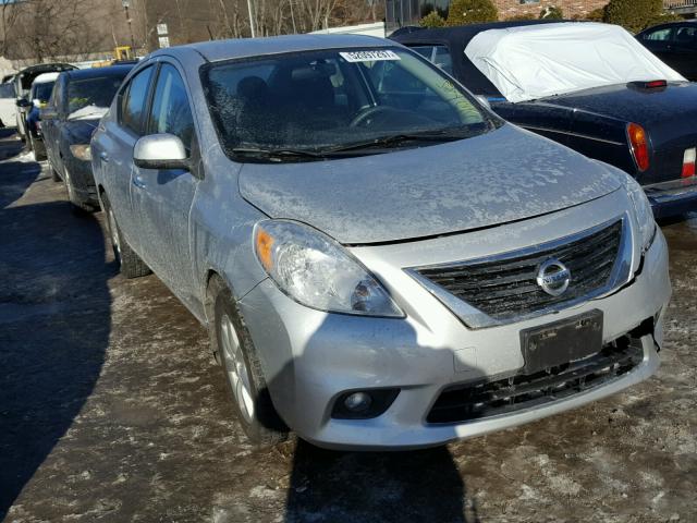 3N1CN7AP6CL860398 - 2012 NISSAN VERSA S SILVER photo 1