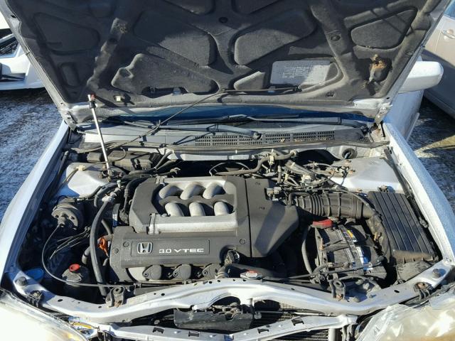 1HGCG16512A022279 - 2002 HONDA ACCORD EX SILVER photo 7