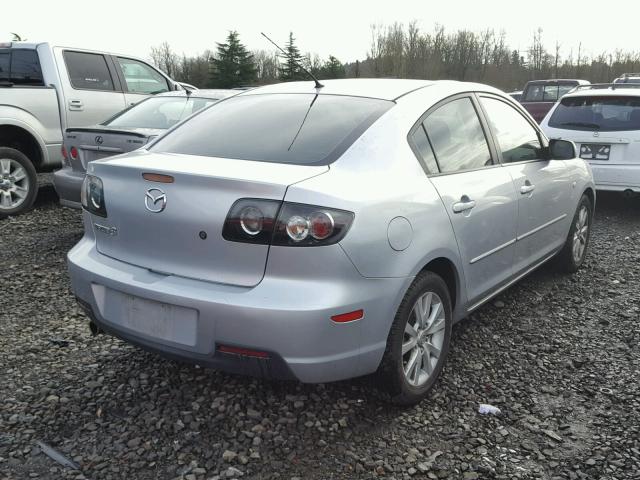 JM1BK12G781795444 - 2008 MAZDA 3 I SILVER photo 4