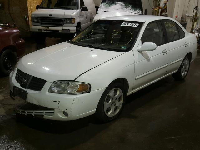 3N1CB51D94L833586 - 2004 NISSAN SENTRA 1.8 WHITE photo 2