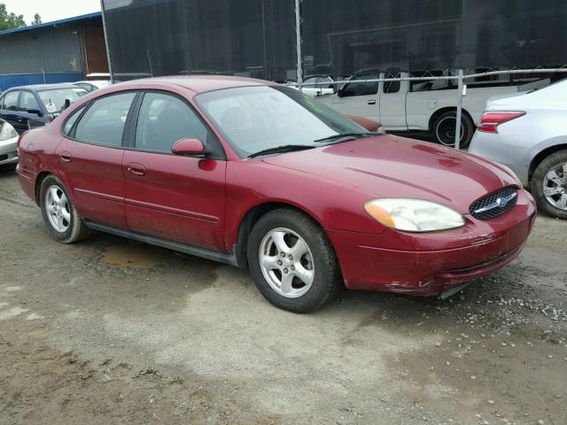 1FAHP55U02G163125 - 2002 FORD TAURUS SES RED photo 1