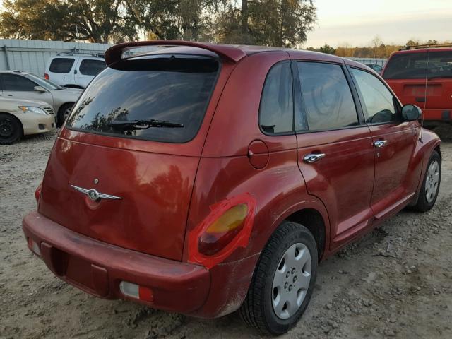 3C4FY48B54T349406 - 2004 CHRYSLER PT CRUISER RED photo 4