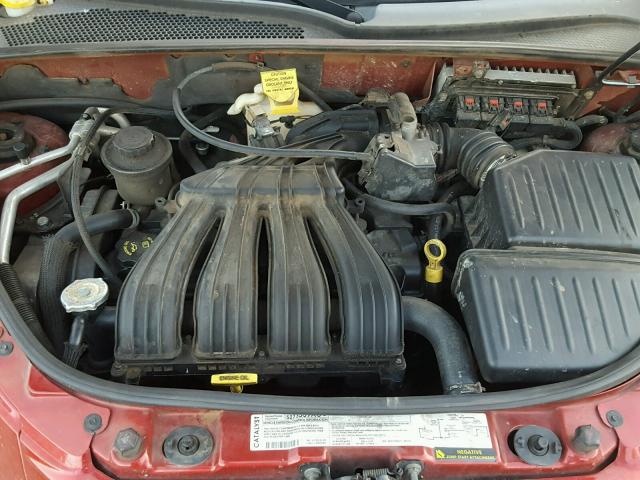 3C4FY48B54T349406 - 2004 CHRYSLER PT CRUISER RED photo 7