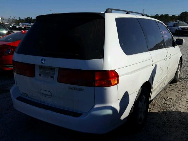 2HKRL18751H531902 - 2001 HONDA ODYSSEY EX WHITE photo 4