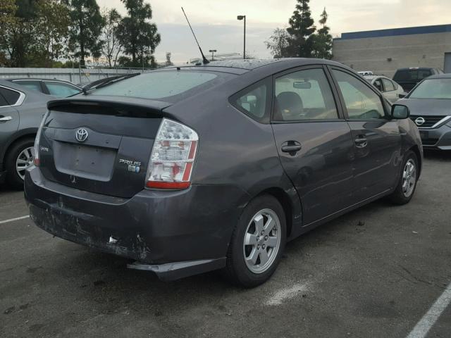 JTDKB20U383336527 - 2008 TOYOTA PRIUS GRAY photo 4