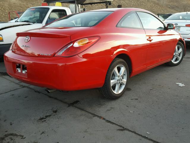 4T1CA30P24U007650 - 2004 TOYOTA CAMRY SOLA RED photo 4