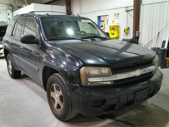 1GNDS13S252125356 - 2005 CHEVROLET TRAILBLAZE BLACK photo 1