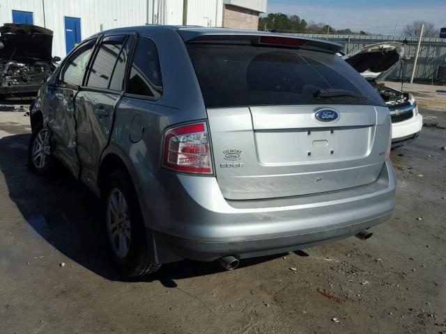 2FMDK38C37BB32962 - 2007 FORD EDGE SEL SILVER photo 3