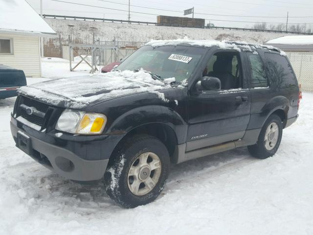 1FMYU70E22UB78009 - 2002 FORD EXPLORER S BLACK photo 2