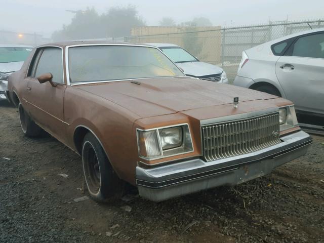 4K4739Z117657 - 1979 BUICK REGAL BROWN photo 1