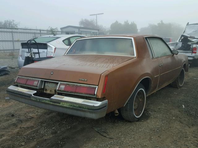 4K4739Z117657 - 1979 BUICK REGAL BROWN photo 4