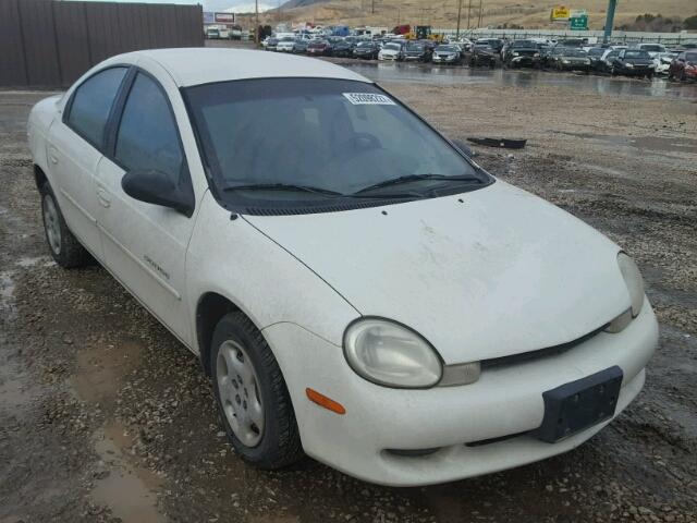 1B3ES46C21D218316 - 2001 DODGE NEON SE WHITE photo 1