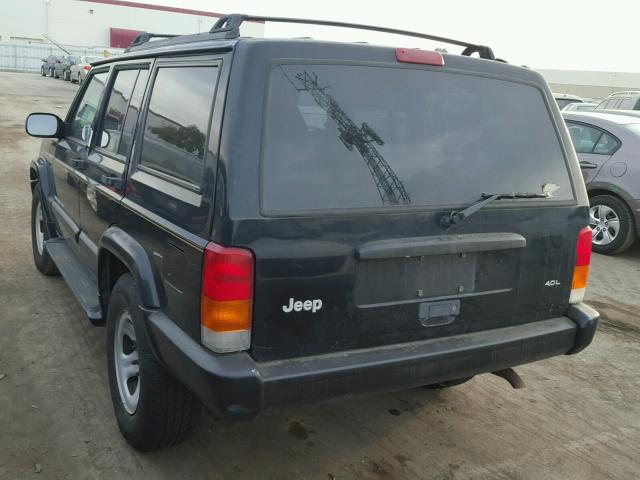 1J4FT68S9XL606152 - 1999 JEEP CHEROKEE S BLACK photo 3