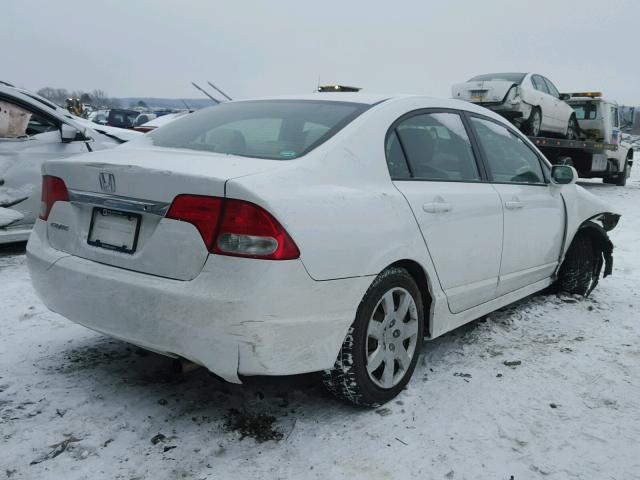 2HGFA1F53AH501589 - 2010 HONDA CIVIC LX WHITE photo 4