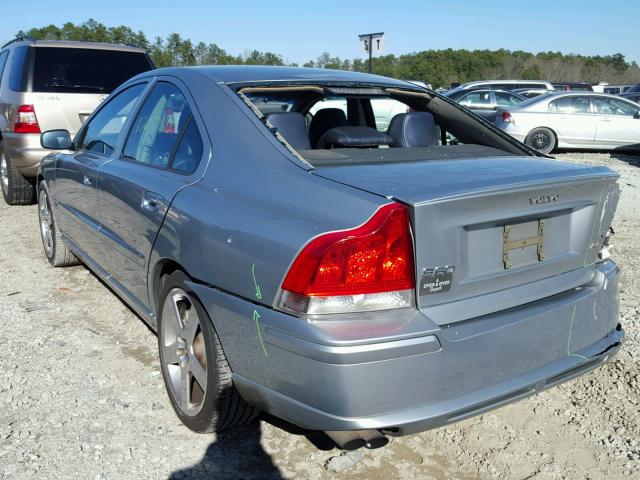 YV1RH527462516070 - 2006 VOLVO S60 R SILVER photo 3