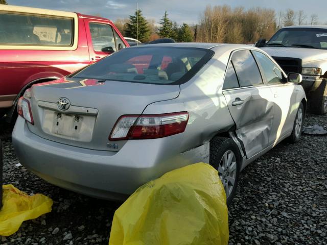 JTNBB46K093049497 - 2009 TOYOTA CAMRY HYBR SILVER photo 4