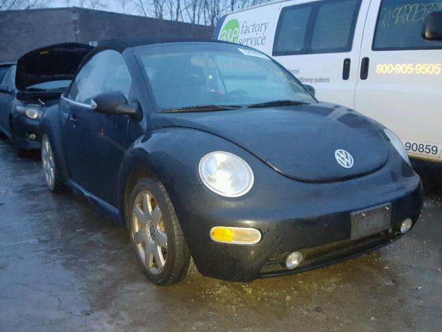 3VWCD21Y33M318369 - 2003 VOLKSWAGEN NEW BEETLE BLACK photo 1