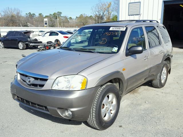 4F2YU09152KM23103 - 2002 MAZDA TRIBUTE LX BEIGE photo 2