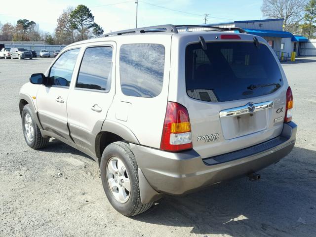 4F2YU09152KM23103 - 2002 MAZDA TRIBUTE LX BEIGE photo 3