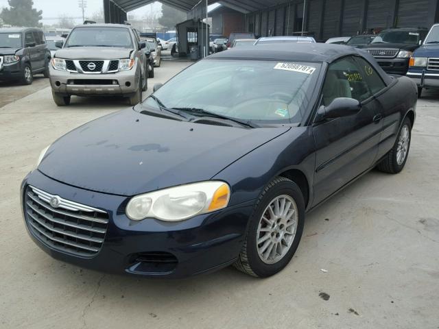 1C3EL45R44N136608 - 2004 CHRYSLER SEBRING LX BLUE photo 2