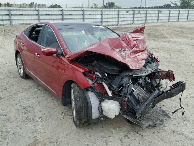 KMHFH4JG3DA231038 - 2013 HYUNDAI AZERA GLS RED photo 1