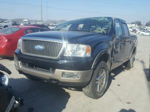 1FTPW14575FB63872 - 2005 FORD F150 SUPER BLACK photo 2