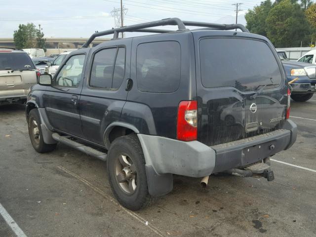 5N1ED28Y92C599929 - 2002 NISSAN XTERRA XE BLACK photo 3