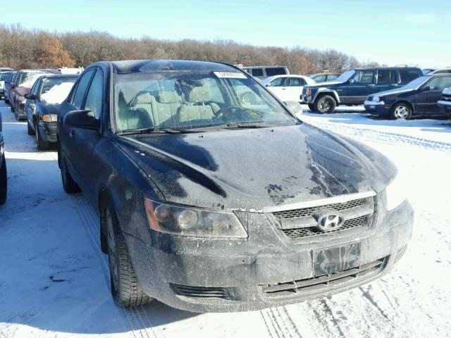 5NPET46C88H347130 - 2008 HYUNDAI SONATA GLS BLACK photo 1