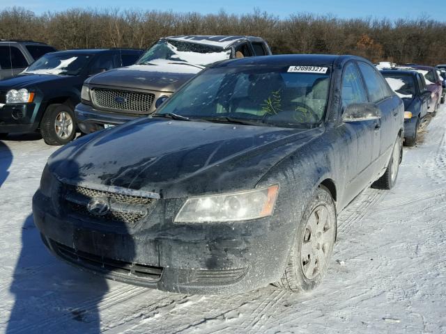 5NPET46C88H347130 - 2008 HYUNDAI SONATA GLS BLACK photo 2