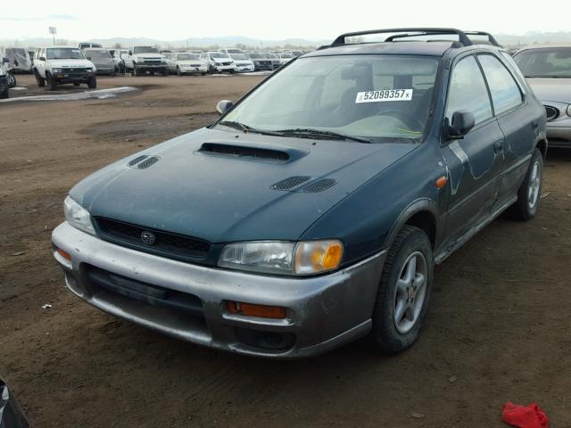 JF1GF4853VH811827 - 1997 SUBARU IMPREZA OU GREEN photo 2