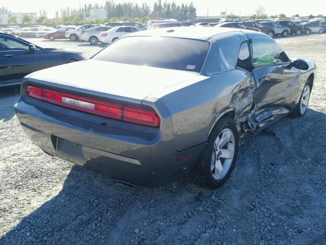 2B3CJ4DG3BH602724 - 2011 DODGE CHALLENGER GRAY photo 4