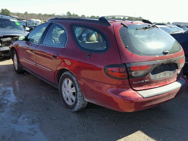 1FAFP59S73A243395 - 2003 FORD TAURUS SEL RED photo 3