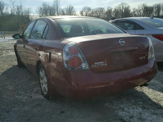 1N4AL11D55C222161 - 2005 NISSAN ALTIMA S MAROON photo 3