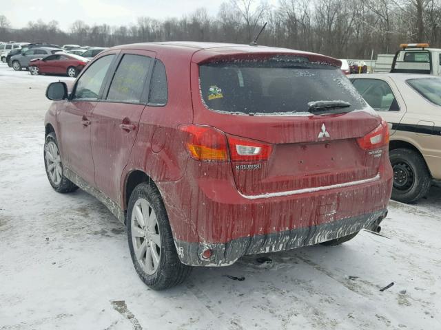 4A4AR3AU4FE032659 - 2015 MITSUBISHI OUTLANDER RED photo 3