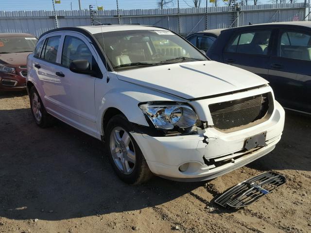 1B3HB48B27D594492 - 2007 DODGE CALIBER SX WHITE photo 1