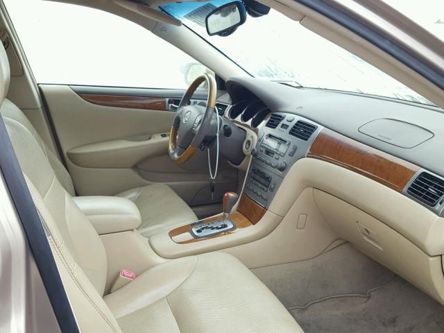 JTHBA30GX55102967 - 2005 LEXUS ES 330 GOLD photo 5