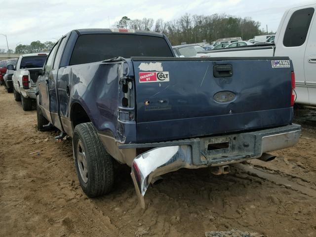 1FTRX12W16NA78731 - 2006 FORD F150 BLUE photo 3